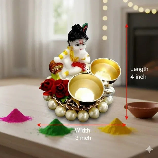 Kanha Tilak Plate, 6 Inches